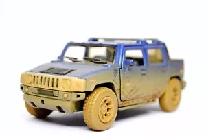 New 5" Kinsmart 2005 Hummer H2 SUT Muddy Diecast Model Toy SUV Truck 1:40 Blue - Picture 1 of 4