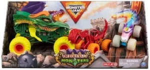 Monster Jam MEDIEVAL MONSTERS Truck 3 Pack-DRAGON SPARKLE SMASH Dirt Squad DUGG - Picture 1 of 7