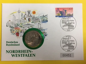 Numisbrief mit Medaille Deutsches Bundesland Nordrhein Westfalen (NU17 - Picture 1 of 1