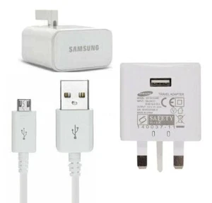 Cargador de pared Samsung Galaxy TAB S2 9.7 / A 7.0 2016 red eléctrica 2A o cable micro USB - Imagen 1 de 13