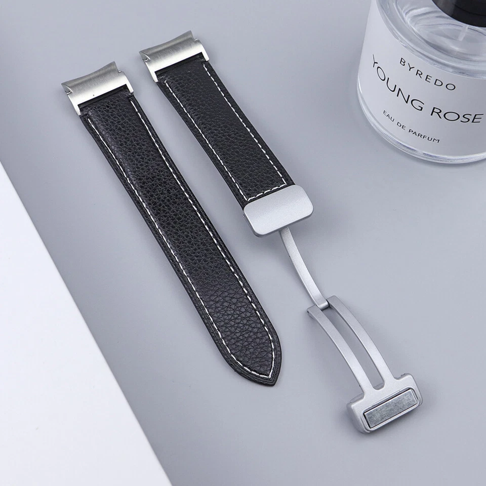 Leather Band Magnetic Buckle Strap For Samsung Galaxy Watch 6/5/4/5 Pro/6Classic