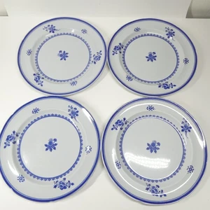 Spode Gloucester lotto di 4 piatti 10 1/4" vintage blu floreale nuova pietra - Foto 1 di 10