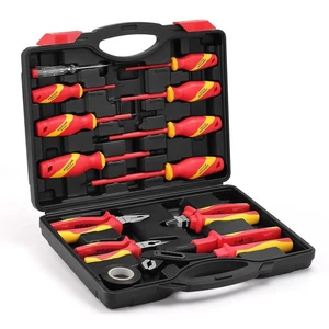 Insulated Screwdriver & Plier Set, 1000V Insulated Electrician Screwdriver Se... - Picture 1 of 8