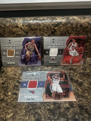 LOT OF THREE 2005 - Sean May - Kirk Hinrich - Francisco Garcia - Patch /250 - Image 1 of 4