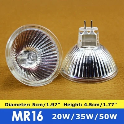 MR16 Halogen Light Bulbs, (1/4/10Pack) 12V 50W Gu5.3 Spotlight Bulb - Image 1 of 4