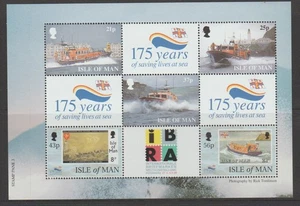Isle of Man 1999 175th Anniv of Royal Lifeboat Institution Mini Sheet MNH $1.50 - Picture 1 of 1