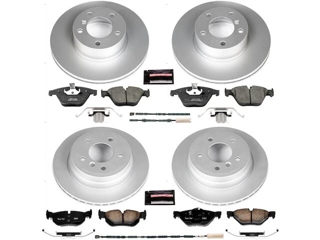 Kit de pastillas de freno y rotor delanteras y traseras para 13-15 BMW X1 xDrive28i MX67J8 Foto 1 de 1