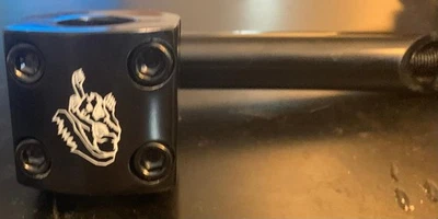 NOS BMX Bike Mongoose Black Freestyle Hollow Bolt Front Load Stem - Image 1 of 4