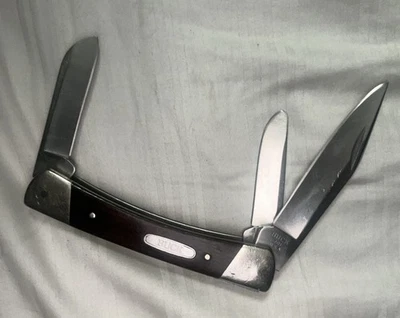 Buck 701 1992- Bronco, 3 resortes, navaja de bolsillo descontinuada ¡buena, mira aquí!! Foto 1 de 4