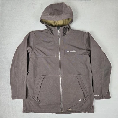 Columbia Jacket Mens XL Omni-Shield Fleece Softshell Bown Full Zip Outdoor - Image 1 of 4