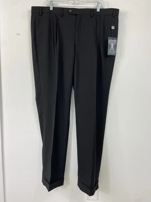 Nuevo con etiquetas Pantalones de vestir Lauren Ralph Lauren para hombre calce clásico negros ultraflexibles 40Wx32L Foto 1 de 4