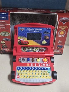 Disney Pixar Cars 2 Lightning McQueen VTech Lernlaptop & Maus *KAUM BENUTZT - Bild 1 von 19
