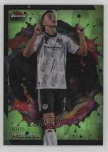 Topps Finest MLS raro refractor verde neón 2024/75 Petar Musa #298 novato radiocontrol - Imagen 1 de 3