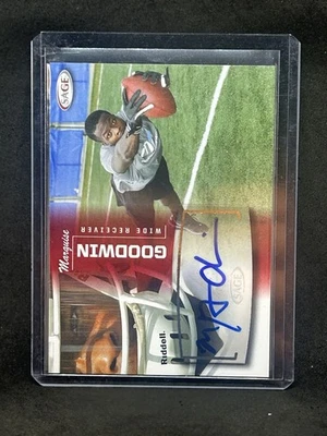 2013 SAGE Auto Marquise Goodwin #18 Rookie Auto RC A4 - Image 1 of 2