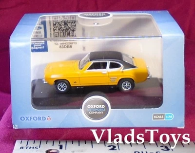 Oxford Auto Diecast 1/76 Scale Ford Capri Mk I - Maize Yellow 76CP001 - Image 1 of 4