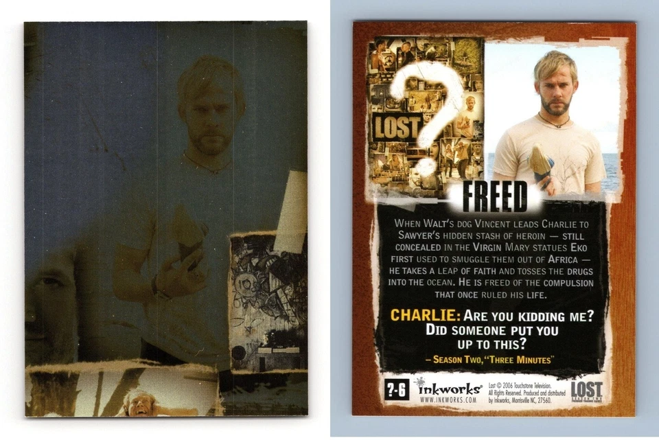 Freed #?-6 Lost Season 2 Inkworks 2006 Puzzle Trading Card - Image 1 of 1