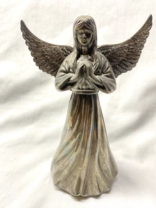 Vintage International Silver Co. Praying Angel Candlestick Holder Silverplate - Picture 1 of 5