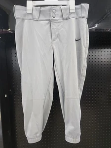 NIKE Dri-Fit Gray Kids Boys Baseball Cuffed Pants Size Medium Gray  - Picture 1 of 6