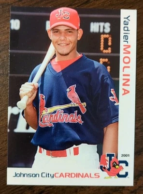 2001 Grandstand Johnson City Cardinals YADIER MOLINA #57 1ª carta  - Imagem 1 de 2