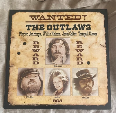 Wanted! THE OUTLAWS - NM Vinyl ORIGINAL TESTED 1976 Willie Nelson, Waylon - Image 1 of 4