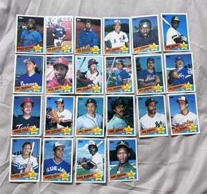 1985 TOPPS AL & NL ALL STARS 22 CARD SET - Bild 1 von 1