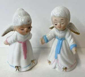 Vintage Set Schatzmeister Porzellan Junge/Mädchen küssende Engel Figuren Taiwan - Bild 1 von 4