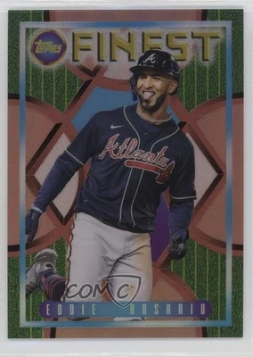 2022 Topps Finest Flashbacks Rose Gold Refractor /15 Eddie Rosario #151 - Image 1 of 2