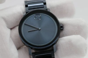 Movado Bold Evolution blaues Zifferblatt blauer Stahl Unisex-Uhr 3600797 - Bild 1 von 17