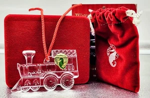 Waterford Crystal 1999 8th Edition Train Ornament Signed By Jim Oleary Christmas - Bild 1 von 10