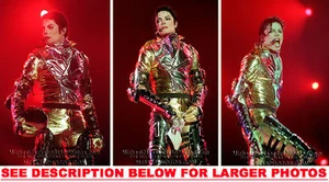 MICHAEL JACKSON HISTORY TOUR IN RED 3xRARE8x10 PHOTOS - Picture 1 of 1