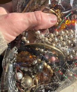 Bulk Mixed Jewelry Lot With Beads Bangles & Bracelets For Crafting - Picture 1 of 11