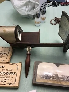 Antique 1901 Sun Stereopticon - Underwood & Underwood - VGC - FABULOUS & 75 Pics - Picture 1 of 12