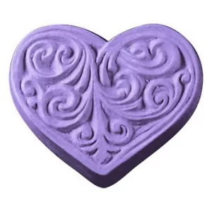 Victorian Heart Soap Mold by Milky Way Molds - MW25 - Picture 1 of 1
