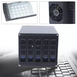 6 Gbps 5 Bay SATA HDD SAS Docking Station Offline Clone 2.5/3.5" Hard Drive Bays - Picture 1 of 12