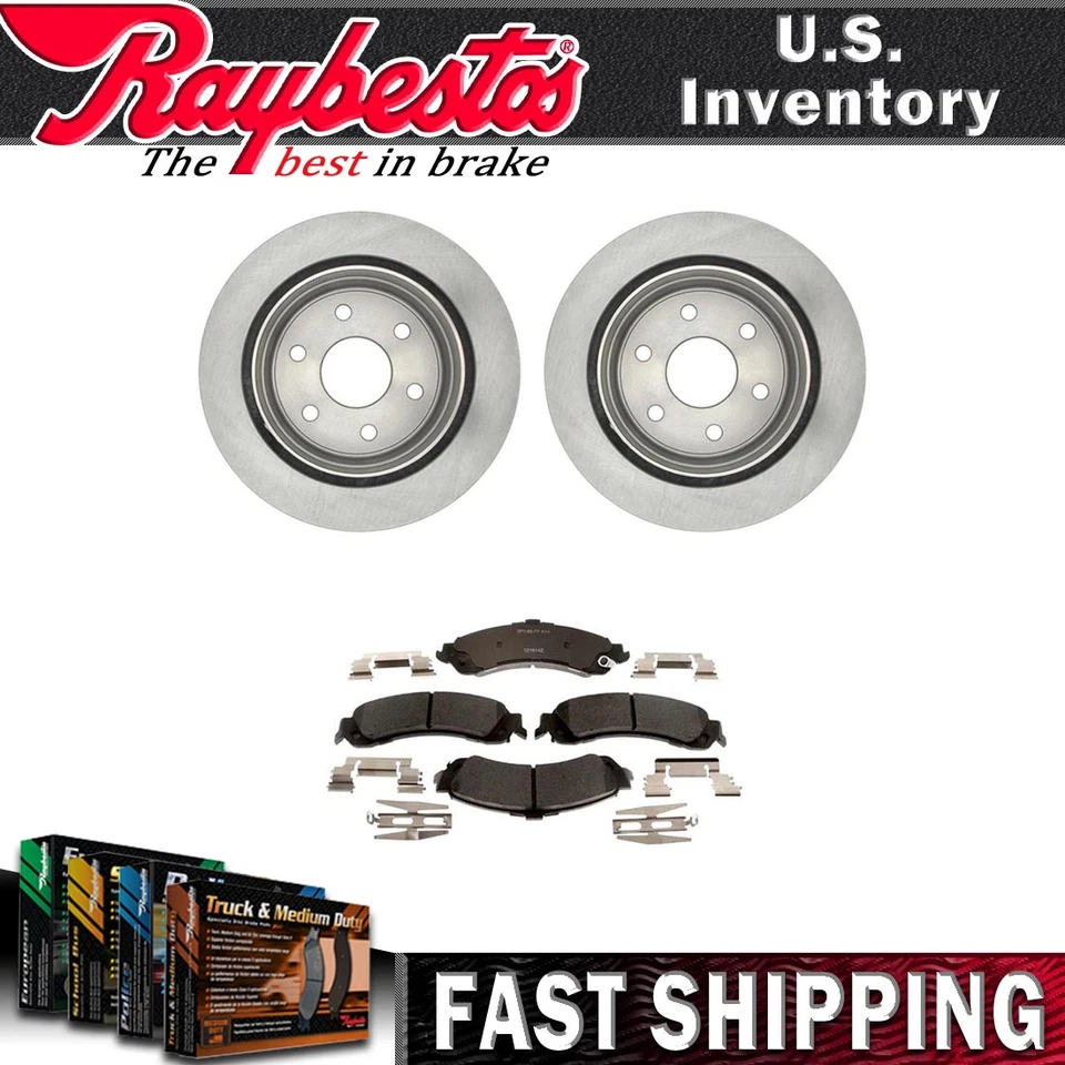 Rotores de freno traseros y pastillas de freno de cerámica para Cadillac Escalade ESV 2003-2006 NUEVO Foto 1 de 4