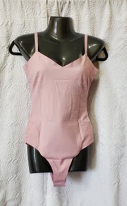 Pinsy Shapewear Bodysuit V-Neck Lilac Rose Cheeky Size Medium NWT - Picture 1 of 13