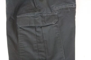 TACTICAL SERIES Pantalone cargo uomo nero cotone misto poli vita elasticizzata 32X29 - Foto 1 di 8