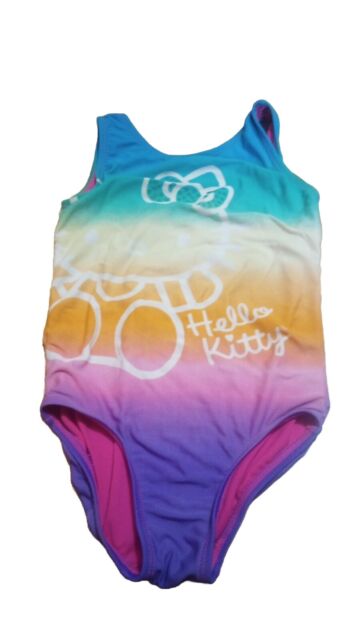 Girl's HELLO KITTY by Sanrio Swimsuit Bathing Suit Tie Dye 7/8 NWT