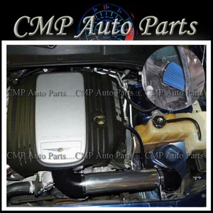 BLACK & BLUE 2005-2010 CHRYSLER 300 5.7 5.7L HEMI 6.1 6.1L SRT8 COLD AIR INTAKE - Picture 1 of 2