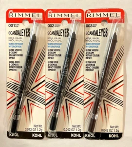 BUY 1, GET 1 AT 20% OFF (add 2) Rimmel Scandaleyes Waterproof Kohl Kajal Liner - Picture 1 of 7