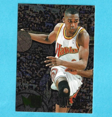 1995-96 Metal Atlanta Hawks Basketball Card #4 Steve Smith NBA Basketball - Image 1 of 2