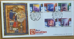 GB FDC 1988 BRADBURY LFDC73 CHRISTMAS WITH SAINT DUNSTAN,CANTERBURY, HANDSTAMP - Picture 1 of 1