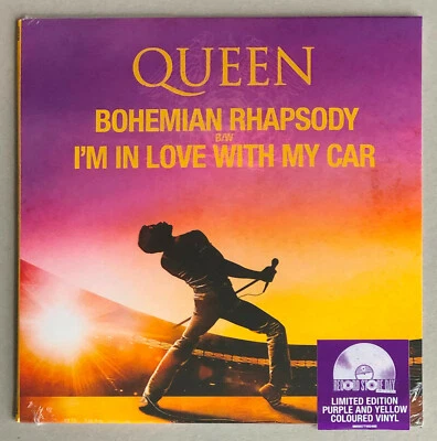 QUEEN * BOHEMIAN RHAPSODY * RSD LIMITED EDITION YELLOW & PURPLE 7" VINYL * BN&M! - Image 1 of 4