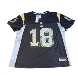 NFL On Field Indianapolis Colts Peyton Manning Black & Gold Jersey Womens XL NEW