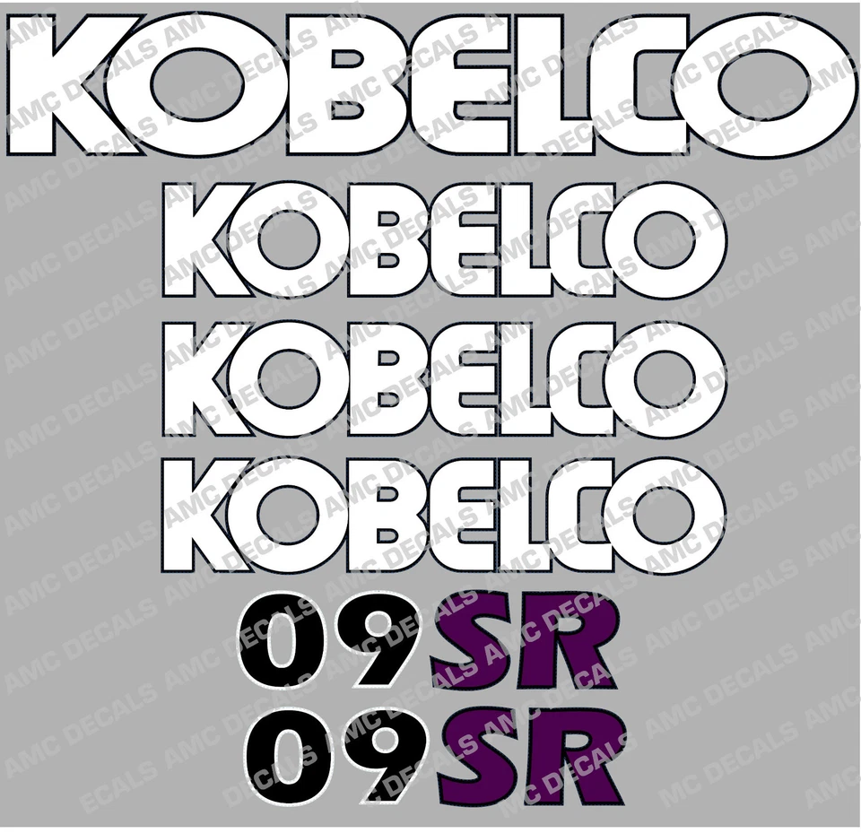 KOBELCO 09SR MICRO DIGGER DECALS