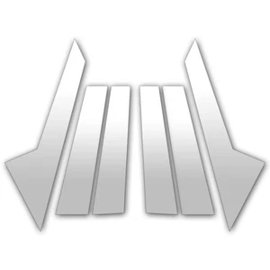 Cubiertas de poste de pilar de acero inoxidable 6 piezas para Hyundai Ioniq 5 2022-2023 - Imagen 1 de 2