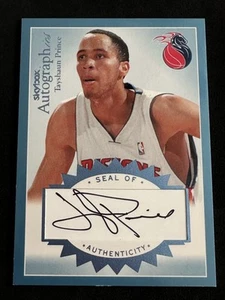 TAYSHAUN PRINCE 2003-04 Skybox Autographics Blue Auto /200 Kentucky/Pistons - Picture 1 of 3