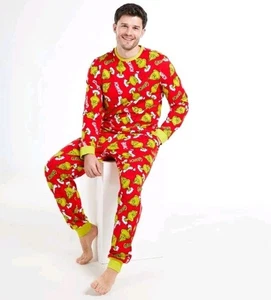 BNWT Mens / Womens Red Grinch Pyjamas Christmas ☃️🎁Perfect Gift - Picture 1 of 6