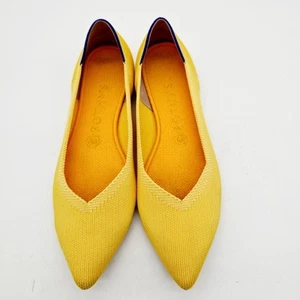 Zapatos para mujer Rothy’s caléndula The Point amarillo brillante talla W9 - Imagen 1 de 9
