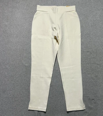 Michael Kors Ponte Pants Womens Medium Ivory Skinny Ankle Pull On High Rise - Image 1 of 4